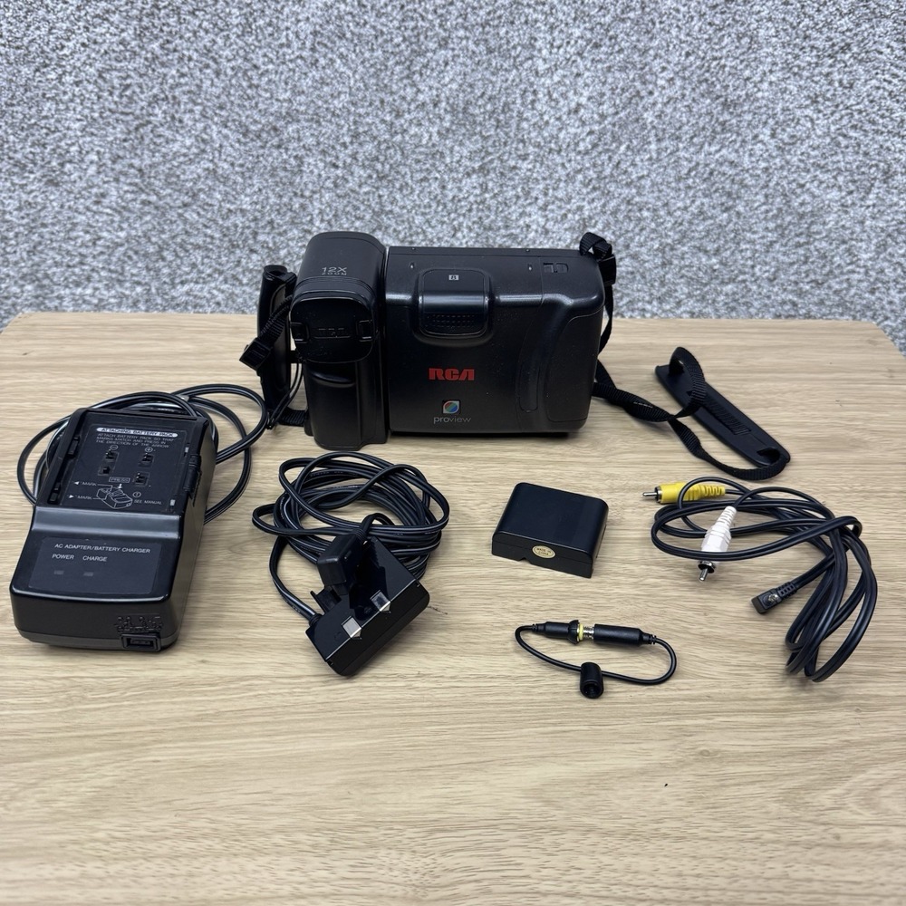RCA ProView PROV712 Camcorder W/ Accessories Tested Working
